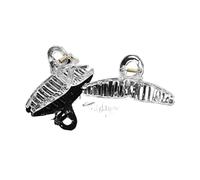 Fermagli per capelli in plastica trasparente con artiglio in acrilico trasparente, base vuota per la creazione di gioielli fai da te, accessori per capelli alla moda per ragazze (A1)