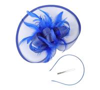Fermagli per capelli in rete per spose in Europa e Stati Uniti, accessori per capelli per feste nuziali, feste di fine anno, accessori per capelli (blu, 34 cm)