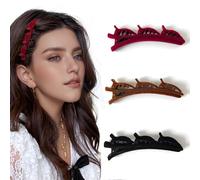 Fermagli per capelli intrecciati, accessori per capelli per lo styling lifting, tripla clip per capelli per donne e ragazze (Style1-3 pezzi)