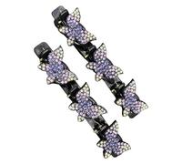 Fermagli per capelli intrecciati, pinze per trecce farfalle | Treccia gioielli capelli Fermaglio stile capelli | Hair Fashion Braider Forcina lucida Pinze per becco d' per il lavoro