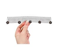 Fermagli per capelli invisibili elastici per capelli, fiori, finitura per capelli, accessori per donne e ragazze per la finitura del pettine con pettine per fiori elastici invisibili