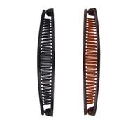 Fermagli per capelli neri e marroni, pettini vintage, strumento per capelli spessi e ricci, lunghi fermagli per capelli a banana, manico per pesce, fermagli per capelli Slide, set di artigli per donne