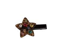 Fermagli per capelli ornati con strass, non irritanti, per pelli sensibili e da indossare tutto il giorno con strass colorati a forma di stella