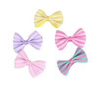 Fermagli per Capelli per Animali Domestici 5 Pezzi Piccoli Fiocchi per Capelli con Fiocco a Strisce per Accessori per Capelli per Gatti e Cuccioli di Cane Fashion Book