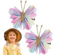 Fermagli per capelli per bambini, clip antiscivolo a di animale, 1 paio di graziose forcine per capelli, colorate per la vita quotidiana, viaggi, scuola, festival
