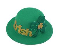 Fermagli per capelli per cappello del giorno di San Patrizio, Fermagli per capelli per il giorno di San Patrizio - per capelli Fermaglio per capelli verde a forma di cappello Lucky Leaves - Fermagli p