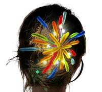 Fermagli per capelli per la festa di Capodanno, leggeri e colorati, antiscivolo, per Capodanno, per vacanze, festival, salone, casa, viaggi, matrimoni, feste, estate, tutti i giorni