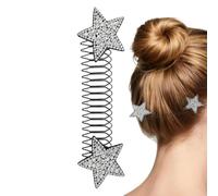 Fermagli per capelli per pony, elastici, flessibili, invisibili, in metallo | Pettine per capelli da donna per tutti i giorni, lavoro, pendolari, viaggi, saloni, appuntamenti, feste e compleanni