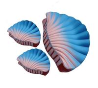 Fermagli per capelli per ragazze - 3 clip a forma di conchiglia opaca con mascella sfumata | Accessorio alla da donna alla, strumento durevole per lo styling della presa, tutti i giorni a