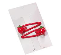 Fermagli per capelli per ragazze 3D fragola Snap Hairpin Trendy frutta resina Barrettes