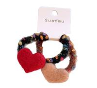 Fermagli per capelli per realizzati in feltro a forma cuore, morbido, confortevole, fermagli per capelli, struttura, accessori in feltro lana