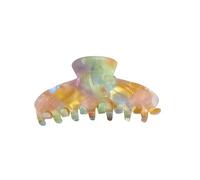 Fermagli per capelli piatti da donna, 1 confezione da 4, 33 cm, grandi, spessi, grandi, colorati, color gelatina trasparente (C, taglia unica)