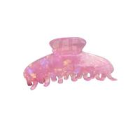 Fermagli per capelli piatti da donna, 1 confezione da 4, 33 cm, grandi, spessi, grandi, colorati, gelatina, colore trasparente (F, taglia unica)