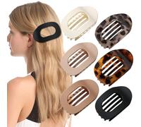 Fermagli per capelli piatti da donna, 6 fermagli ergonomici curvi, clip piatte per sdraiarsi, guidare, opache, resistenti, per capelli sottili/spessi, accessori per capelli per donne e ragazze