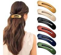 Fermagli per capelli piatti, per donne e ragazze, 6 pezzi, forte tenuta, antiscivolo, opachi, fermagli laterali per capelli sottili, regalo di Natale per la festa della mamma (multicolore)