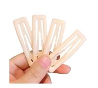 Fermagli per capelli rettangolari satinati, da donna, per sistemare i capelli rotti, alla moda, accessori per capelli, accessori per lo styling dei capelli (beige, 4 pezzi)