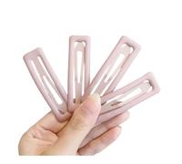 Fermagli per capelli rettangolari satinati, da donna, per sistemare le forcine rotte, alla moda, accessori per capelli, accessori per lo styling dei capelli (rosa chiaro, 4 pezzi)
