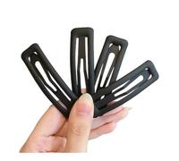 Fermagli per capelli rettangolari satinati, da donna, per sistemare le forcine rotte, alla moda, accessori per capelli, accessori per lo styling dei capelli (nero, 4 pezzi)