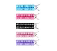 Fermagli per capelli soffici per acconciature, forcine per capelli ricci pigri, portatili, da viaggio, lavabili, 5 pezzi, colori casuali, 5 pezzi, colore casuale
