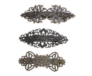 Fermagli per capelli vintage Stile retrò Accessori per capelli eleganti Mollette per capelli portatili leggere per la festa di nozze Accessori per foto Danza Materiale in lega di