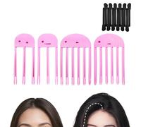 Fermagli per capelli viola per capelli soffici da donna, pettine modellante per capelli, facile da modellare, volumizzante, istantaneo, senza traccia, senza pieghe, 4 pettini e 12 impugnature per