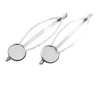 fermagli per capelli vuoti 10 pezzi da 12 mm di dimensione interna in rame for fermagli for capelli, cabochon base vuoti, cammeo fai te for la creazione gioielli(Color-07)