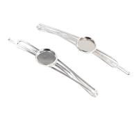 fermagli per capelli vuoti 10 pezzi da 12 mm di dimensione interna in rame for fermagli for capelli, cabochon base vuoti, cammeo fai te for la creazione gioielli(Color-17)