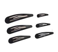 fermagli per capelli vuoti 100 pezzi 4 cm 5 6 7 8 fermagli for capelli a forma di goccia d'acqua, forcine for, accessori for fai da te, copricapi(Black,4cm)