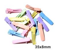 fermagli per capelli vuoti 20 pezzi di fermagli for capelli a forma coccodrillo, con montatura vuota, for accessori fai da te for la creazione gioielli e copricapi(35x8mm)