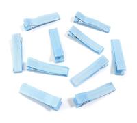 fermagli per capelli vuoti 20 pezzi di fermaglio for capelli a forma becco d'anatra in ferro, con base for piatta in metallo colorato, for fai da te e artigianato(Blue)