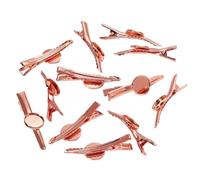 fermagli per capelli vuoti 5/10 pezzi di base for forcine in metallo, interna rotonda da 12/20 mm, for fermagli for capelli, cabochon, cammeo, for la creazione gioielli fai te(Color-12)