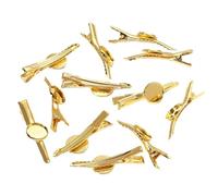 fermagli per capelli vuoti 5/10 pezzi di base for forcine in metallo, interna rotonda da 12/20 mm, for fermagli for capelli, cabochon, cammeo, for la creazione gioielli fai te(Color-11)