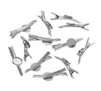 fermagli per capelli vuoti 5/10 pezzi di base for forcine in metallo, interna rotonda da 12/20 mm, for fermagli for capelli, cabochon, cammeo, for la creazione gioielli fai te(Color-13)