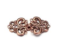 Fermagli per cardigan da donna, Clip for cardigan da donna 3 pezzi Spille retrò multicolori con motivo floreale(2-Antique Copper)