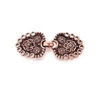 Fermagli per cardigan da donna, Clip for cardigan da donna 3 pezzi Spille retrò multicolori con motivo floreale(Antique Coppe)