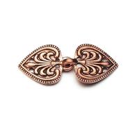 Fermagli per cardigan da donna, Clip for cardigan da donna 3 pezzi Spille retrò multicolori con motivo floreale(1-Antique Copper)