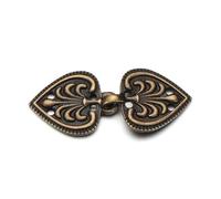 Fermagli per cardigan da donna, Clip for cardigan da donna 3 pezzi Spille retrò multicolori con motivo floreale(1-Antique Bronze)