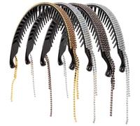 Fermagli per Chignon Decorativi, 4 Pezzi, per Coda e Ricci | Denti Antiscivolo, Stile Raffinato e Luminoso, per Concerti Musicali e Lavoro, per Ragazze Giovani
