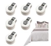 Fermagli per Copripiumino - Maniglie di Blocco di Sicurezza, Ancoraggi per Piumino, dispositivi di ritenuta per Biancheria da Regolabili, Strumenti di Supporto Leggeri | Set di Clip per Posate