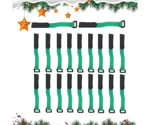 Fermagli per Ghirlande per Scale - 20 Pezzi Fascette Regolabili per Corone,Appendini Per Ghirlande Per Decorazioni Natalizie | Per Corrimano Ringhiere Recinzioni Camini Casa Ufficio Scuola