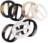 Fermagli per magliette in resina alla moda, semplici e alla moda, da 5 cm, per magliette, eleganti fibbie per sciarpa, diapositive in vita, fermagli, per donne e ragazze, fibbie di fissaggio