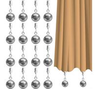 Fermagli per tende in acciaio inox per tenere tende, tovaglie, bandiere e coperte, semplice fissaggio per un uso rapido e rimozione resistenti alle intemperie per una comoda conservazione (16 pezzi)