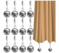 Fermagli per tende in acciaio inox per tenere tende, tovaglie, bandiere e coperte, semplice fissaggio per un uso rapido e rimozione resistenti alle intemperie per una comoda conservazione (12 pezzi)