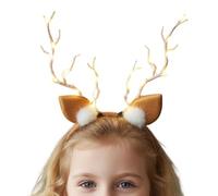 Fermagli Renna Per Bambini | Copricapo Di Natale Illuminato | Fermacapelli Per Cosplay Durante Le Feste,Per Feste In Costume E Spettacoli Per Bambini Adolescenti Adulti E Collezionisti