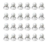 Fermagli Spirali per Capelli,24 Pack Bobine di Perla Forcine di Cristallo Forcine Sposa Fermagli con Spirale Clip di Capelli da Sposa per Donne Ragazze Bomboniere
