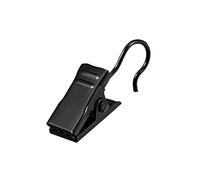 Fermagli Tendina con Ganci Metallo 18mm Lunghezza filmato Nero 50pz
