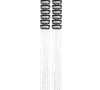 Fermagli Tinsel per Capelli 12 Pezzi Tinsel Brillanti 50 cm