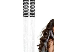 Fermagli Tinsel per Capelli 12 Pezzi Tinsel Brillanti Lunghi 50 cm