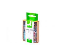 Fermagli zebra Q-Connect a strisce assor conf. da 100 - KF02024