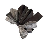 Fermaglio a banana con fiocco a nastro coreano con perle finte verticali clip per coda di cavallo dolce forcina accessori per capelli da donna alla moda (01)
